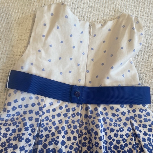 Mayoral Dresses Mayoral Chic Toddler Girl Blue Floral Pleated